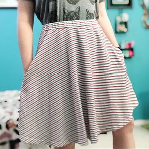 Big Bud Press Circle Skirt Striped Size Large